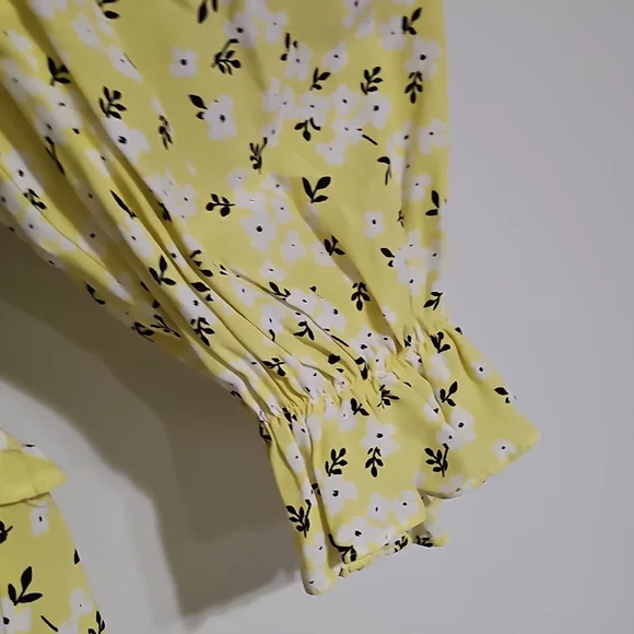 For Love And Lemons Light Yellow Floral Dress - Picture 7 of 7